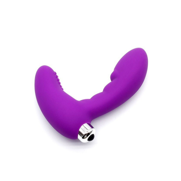 Vibromasseur anal violet stimulateur de prostate Pocket Pleasure + 1 dosette lubrifiant